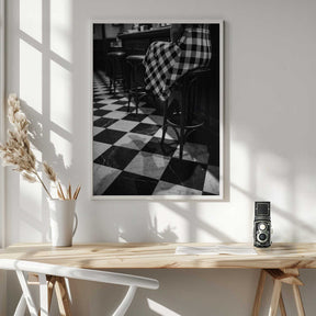 Checkered Pattern Bar Poster
