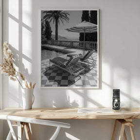 Sunbeds At the Beach Villa Poster
