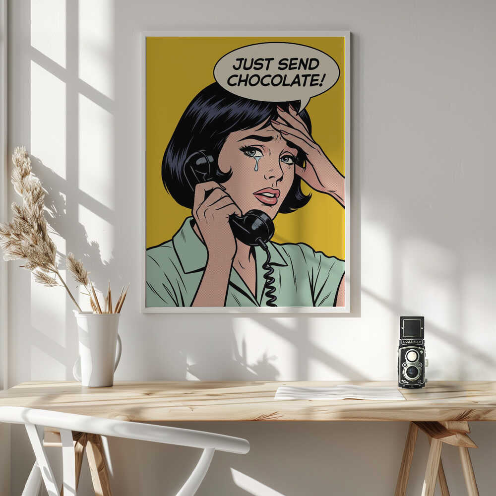 Just Send Chocolate Poster