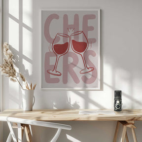 Cheers In Pink Poster