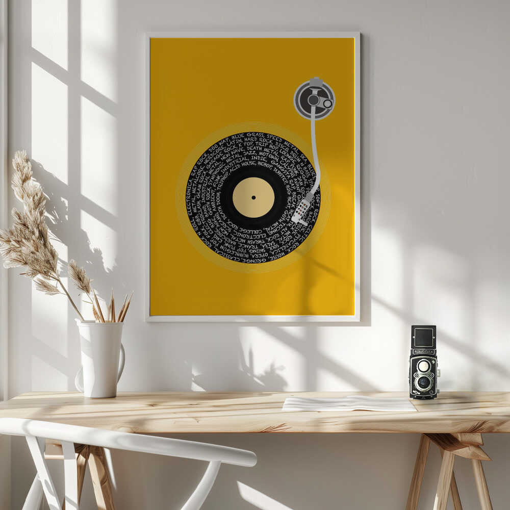 Spinning Vinyl Orange.png Poster