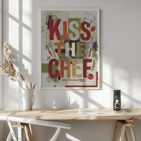 Kiss The Chef Kitchen Poster