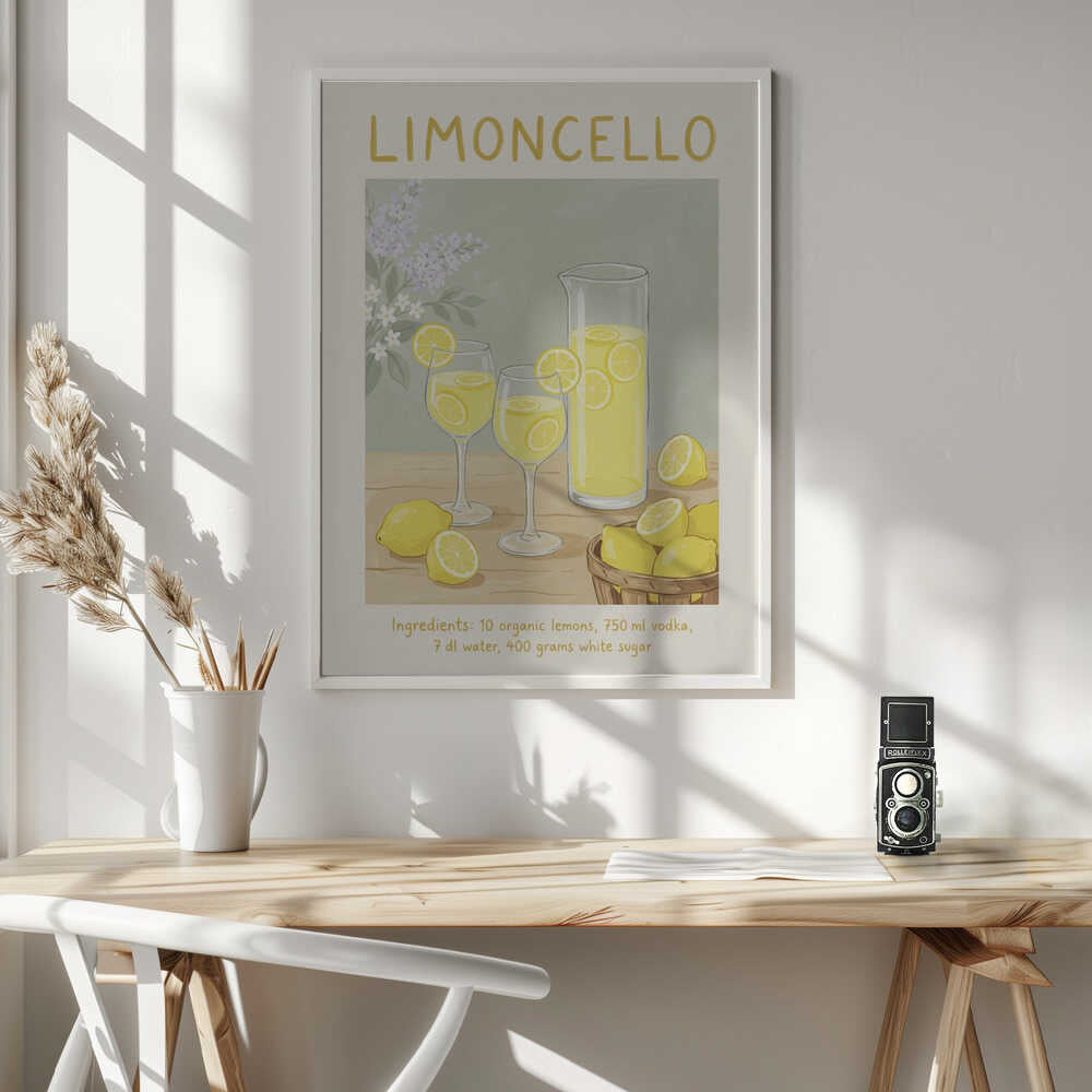 Limoncello Lemon Refreshment Poster