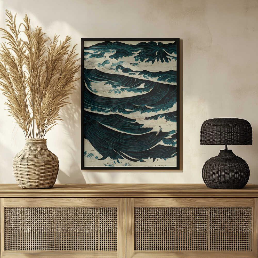 Turbulent Waves Poster