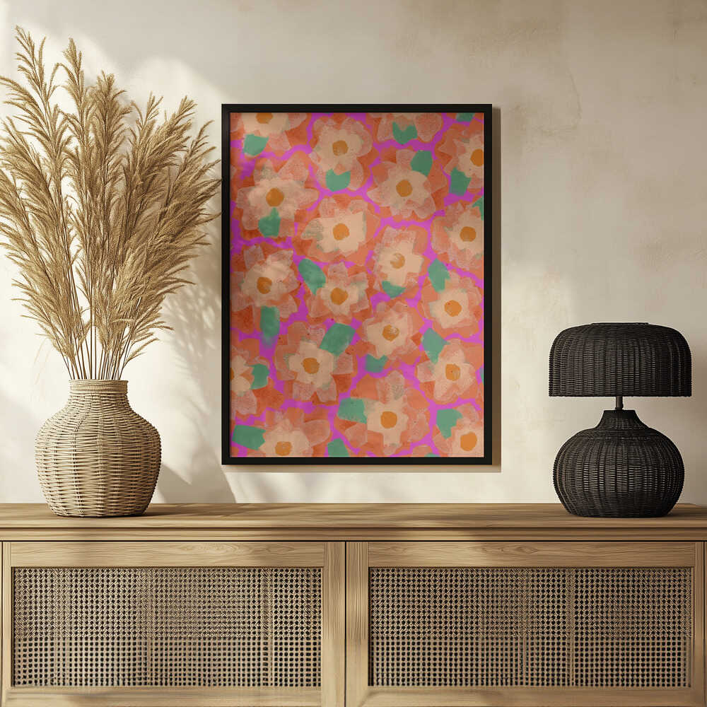 Vibrant Petal Dance Poster