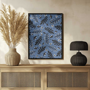 Leafy Nightscape Poster