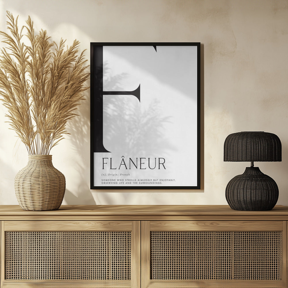 Flâneur definition Poster