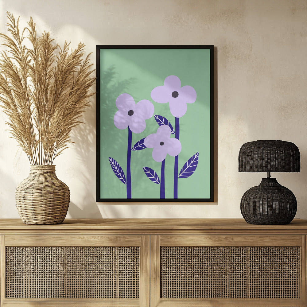 Lilac Flowers Poster