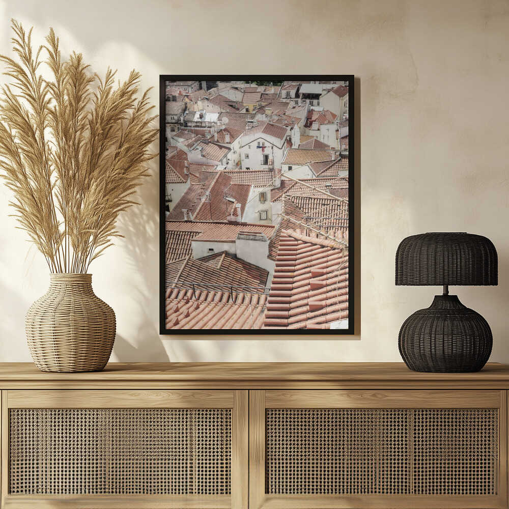 Red Tiled Rooftops Poster