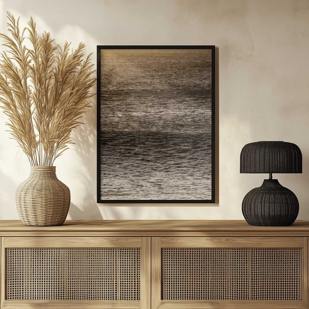 Golden Tide Ripples Poster