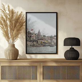Ganges Riverside Scene Poster