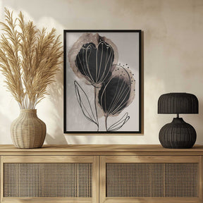 Ink Blossom Duo Poster