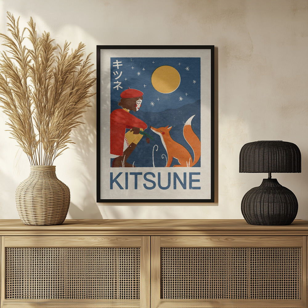 Kitsune Fox Poster