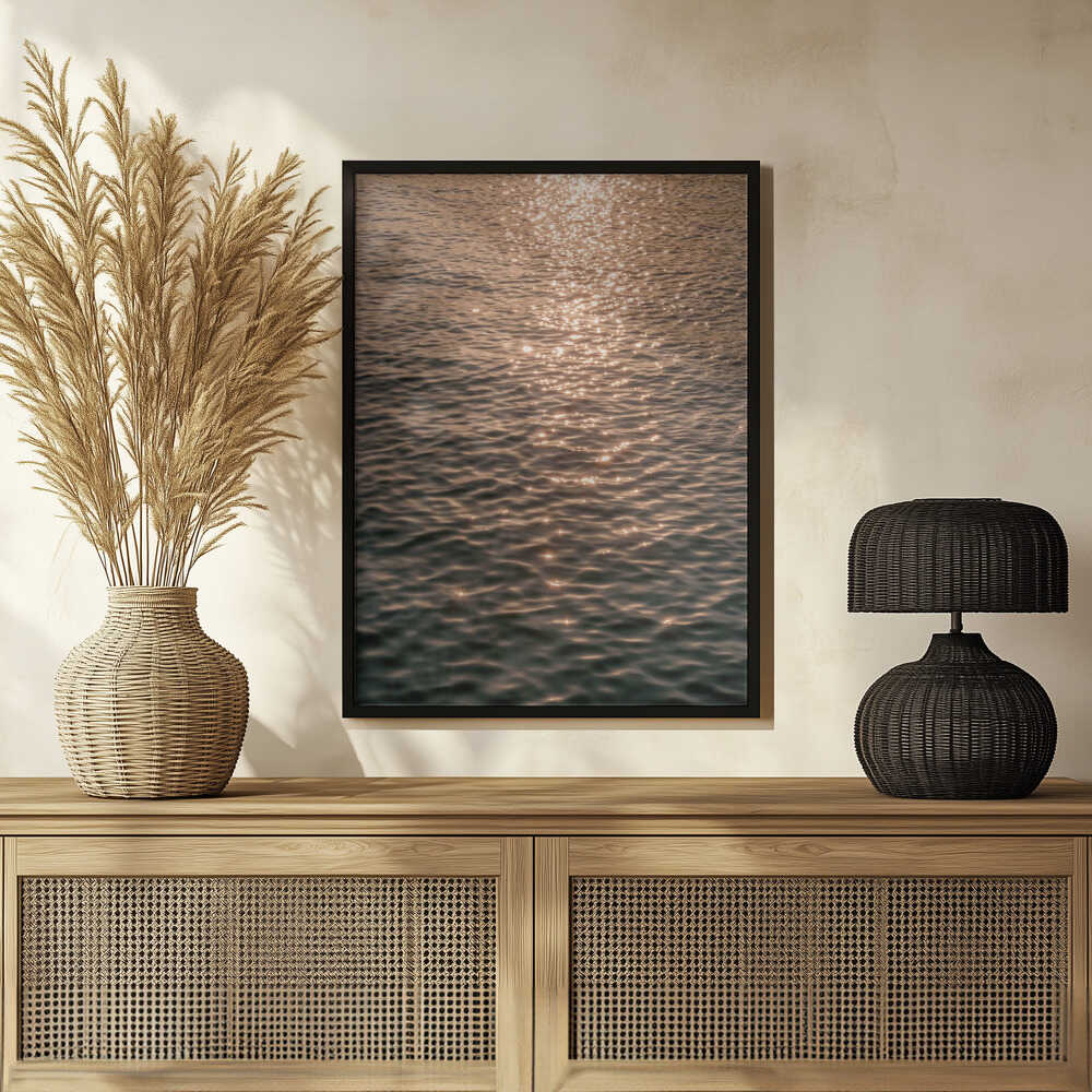 Sunset at Sea Poster