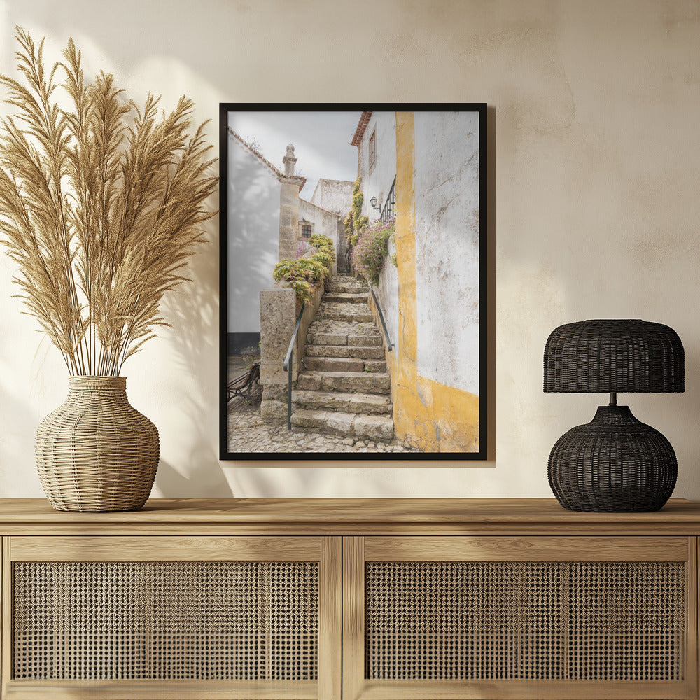 Obidos Stairs Poster