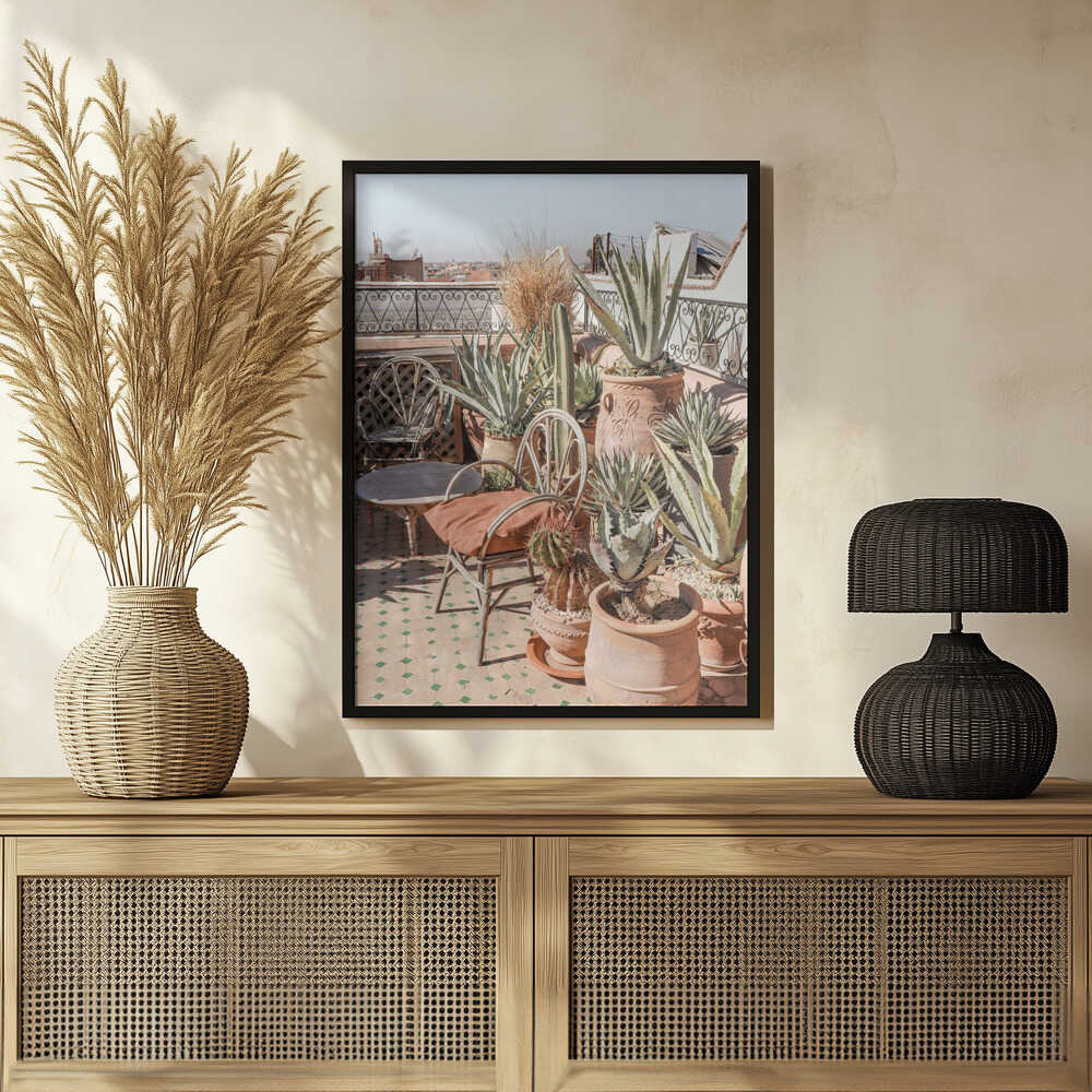 Rooftop in Marrakech Poster