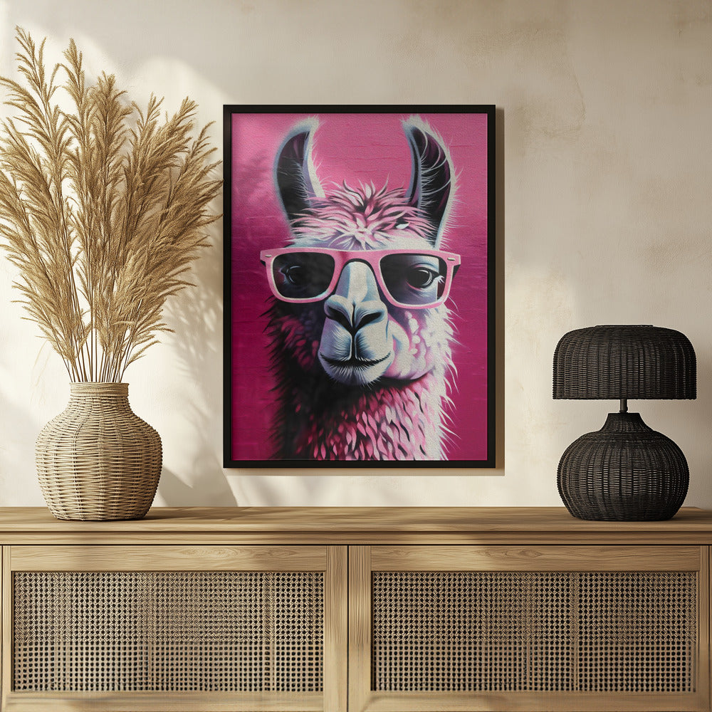 Pink Lama Poster