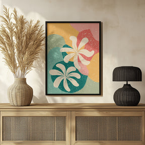 Abstract Flowers Poster