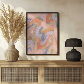 Swirling Hues Poster