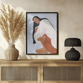 Woman Embracing Herself Print By Ivy Green Illustrations Poster