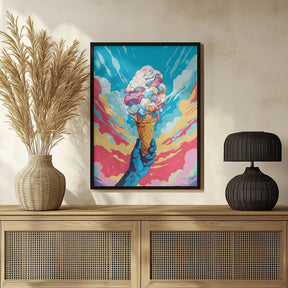 Ice Cream Pop Art Poster