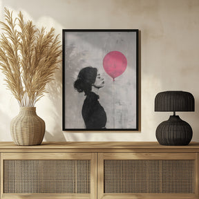 The Girl With the Pink Balloon Poster