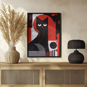 The Abstract Cat Poster