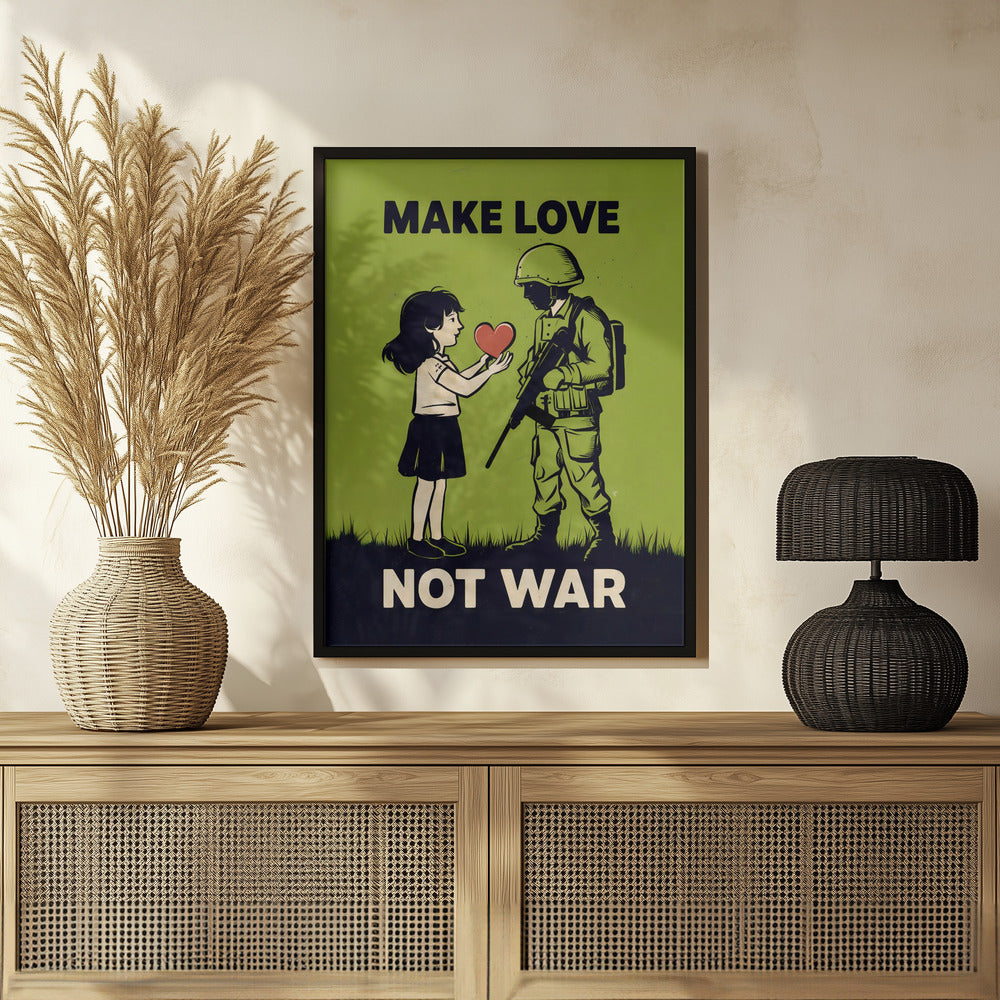 Make Love   Not War Poster