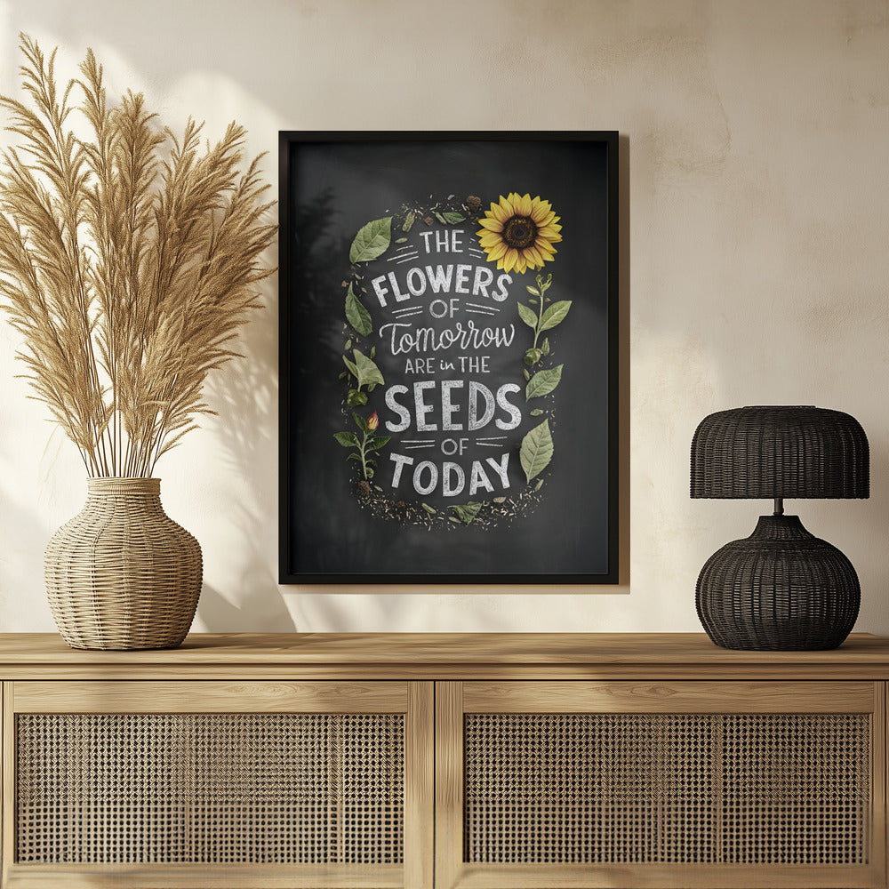 The Flowers Of Tomorrow Are In The Seeds Of Today Poster