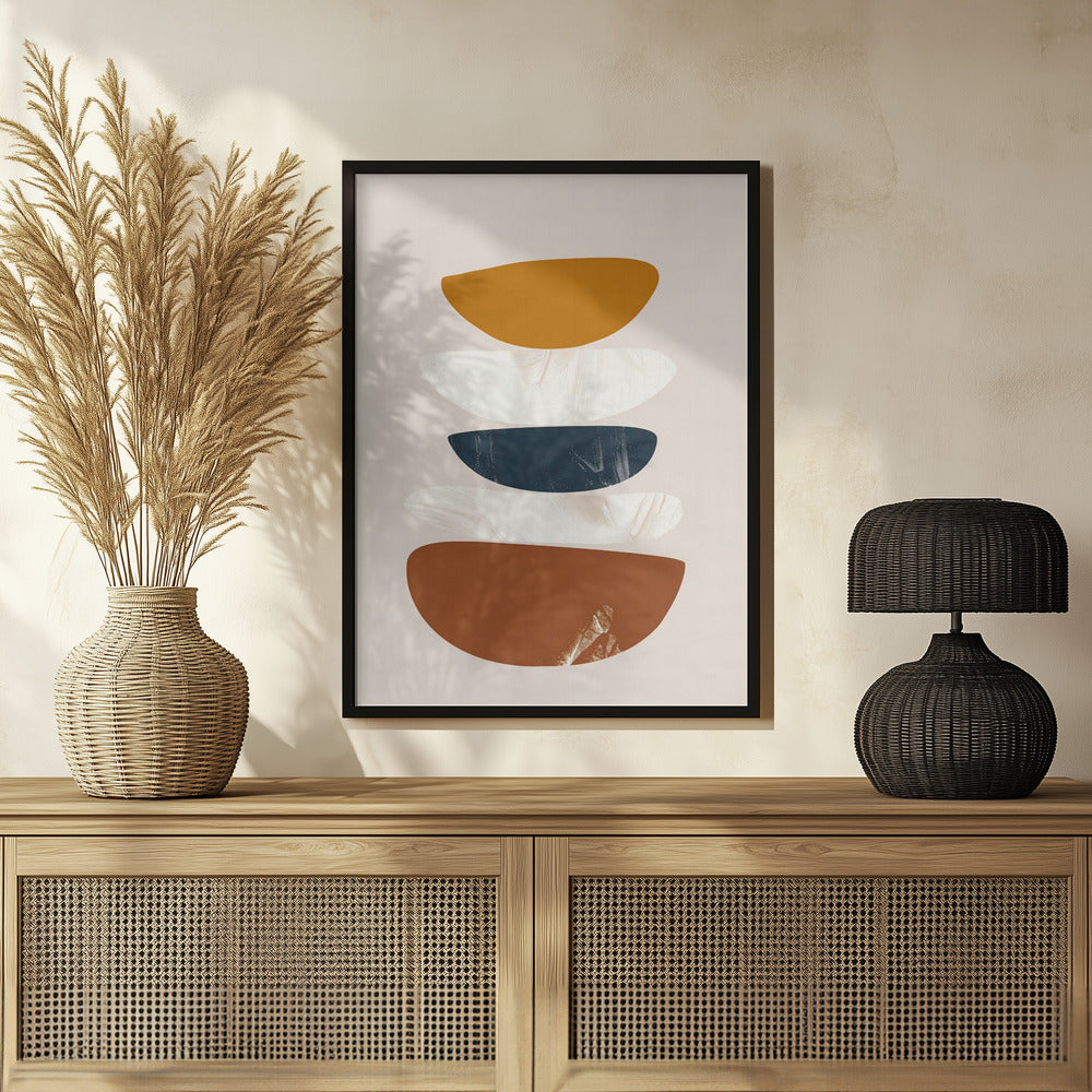 Abstract Minimalist Shapes No 1 Poster