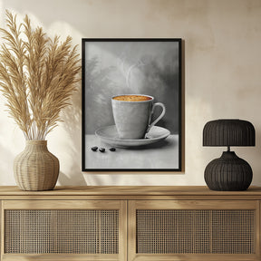 I Love Coffee Food Illustration Art (16) Poster