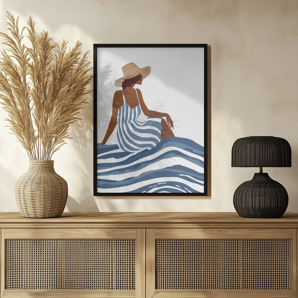 The Girl In the Striped Dress Poster