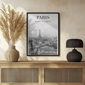 Minimalistparisbw Ratioiso Poster