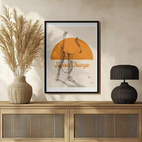 Sunset Orange Poster