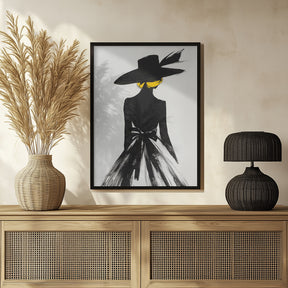 The Lady In the Black Hat Poster