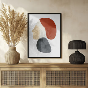 Abstract Minimalist Shapes No 1 Poster