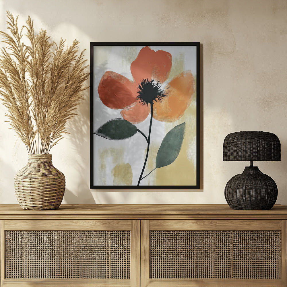 Mid Century Flower Poster