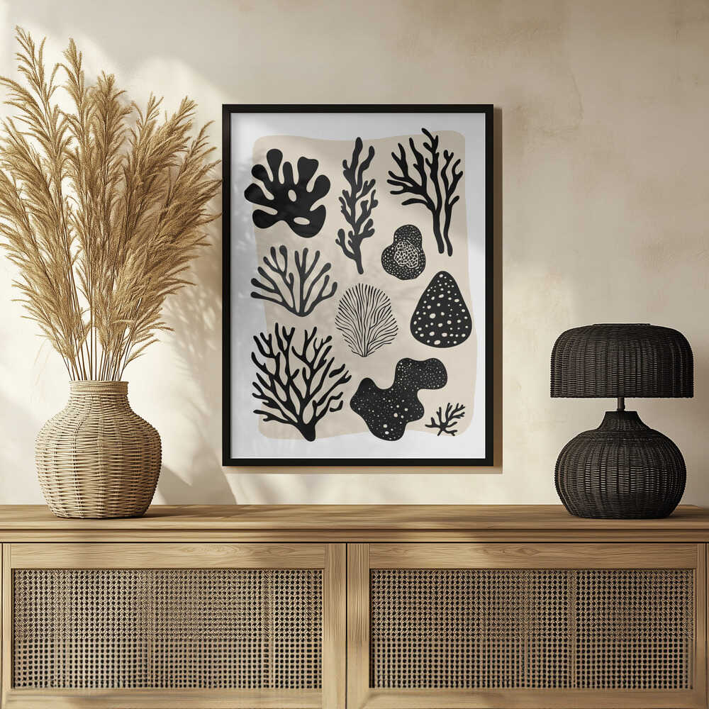 Ocean Shapes Poster