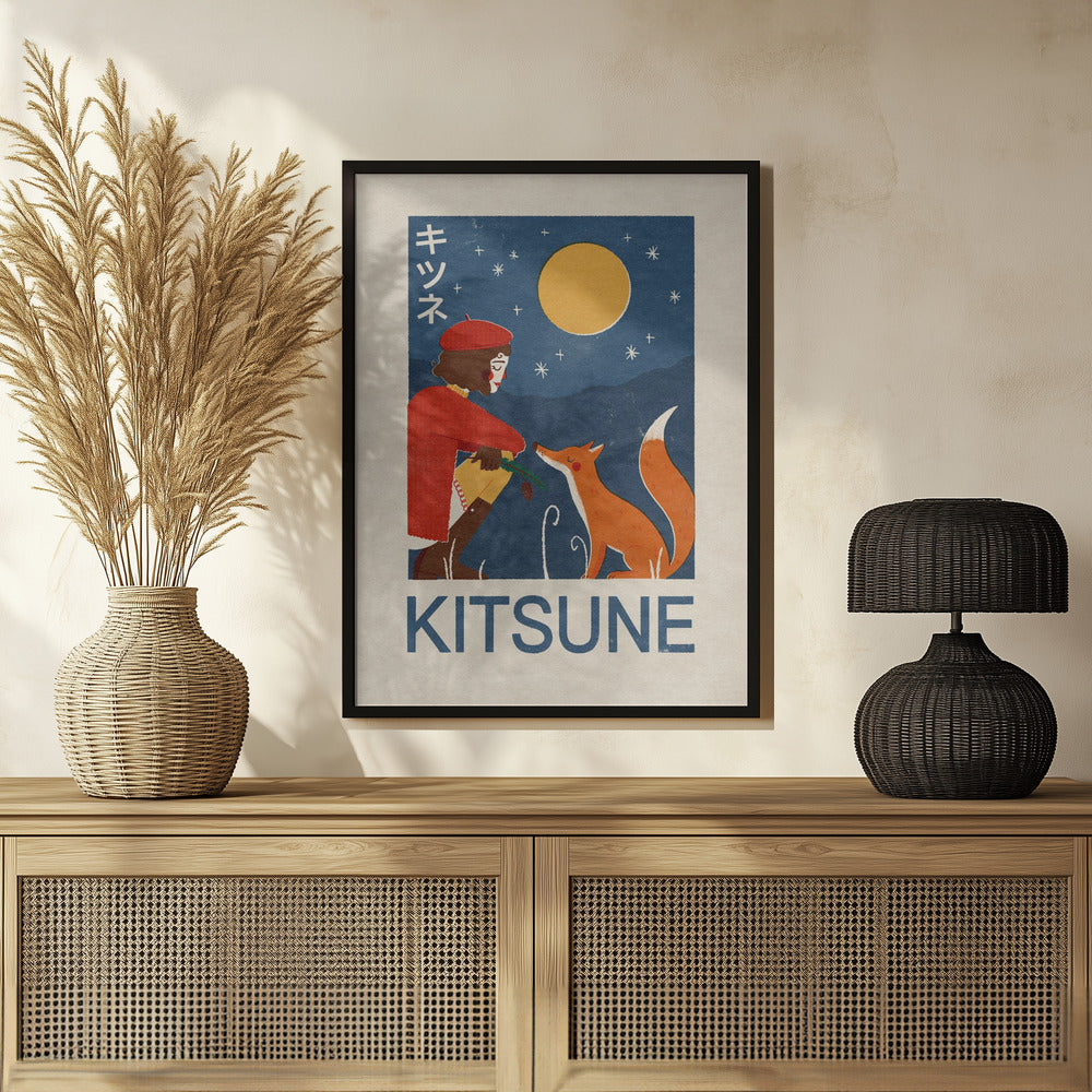 Kitsune Fox Poster