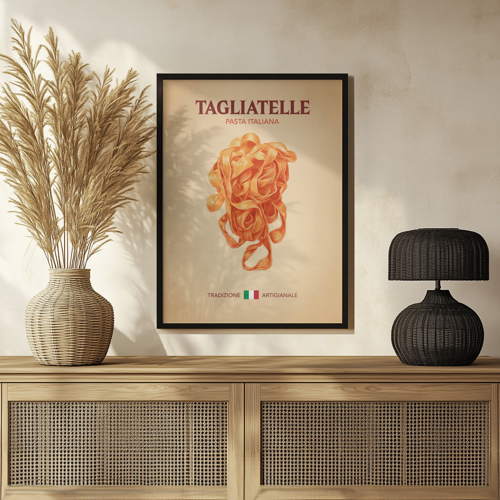 Tagliatelle Pasta Italiana Poster