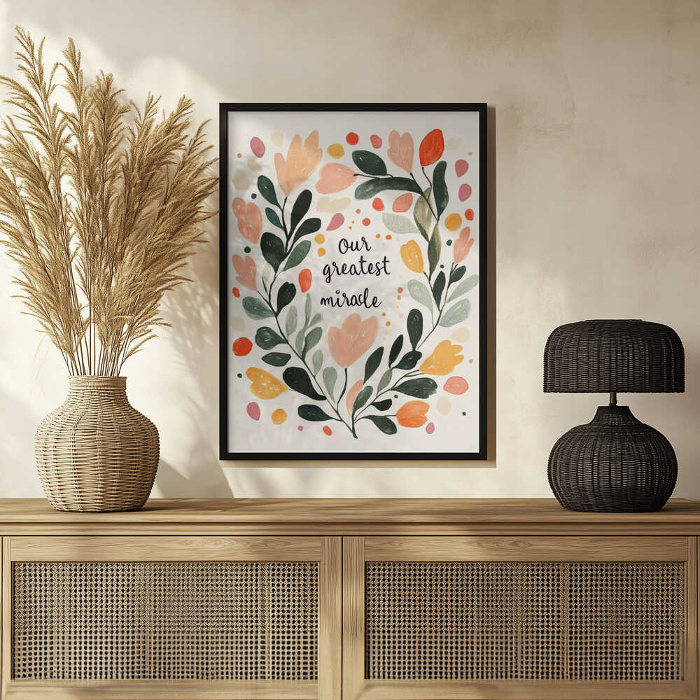 Floral Embrace Poster