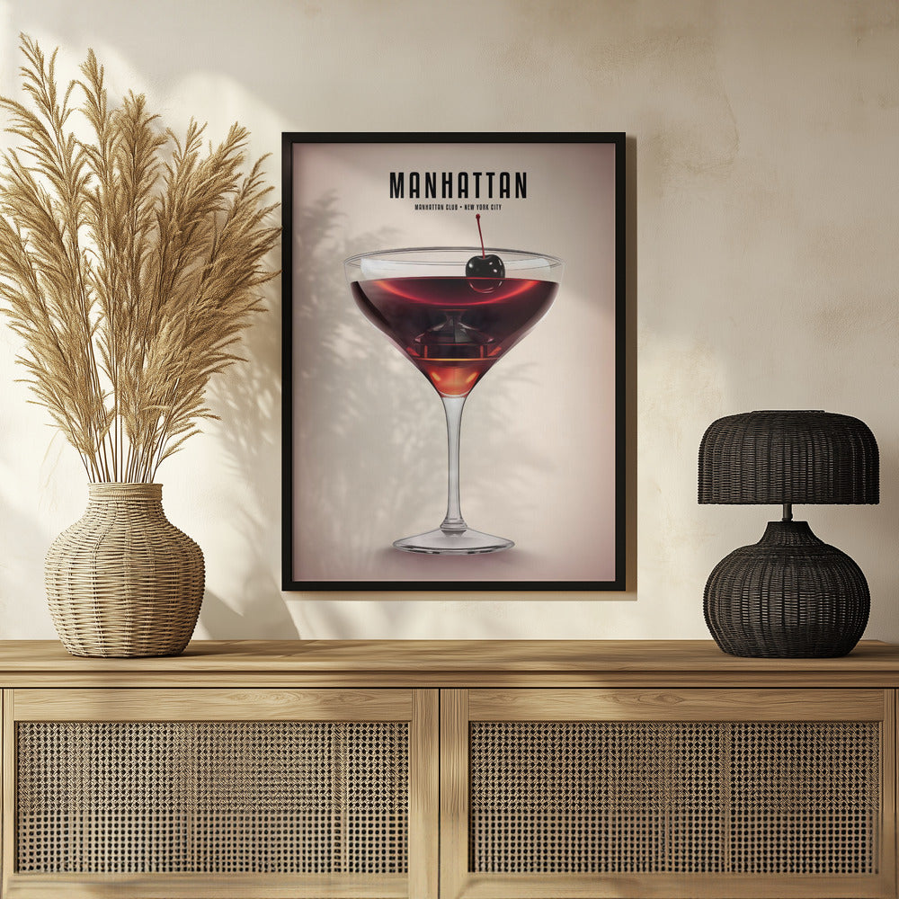 Manhattan Cocktail Poster