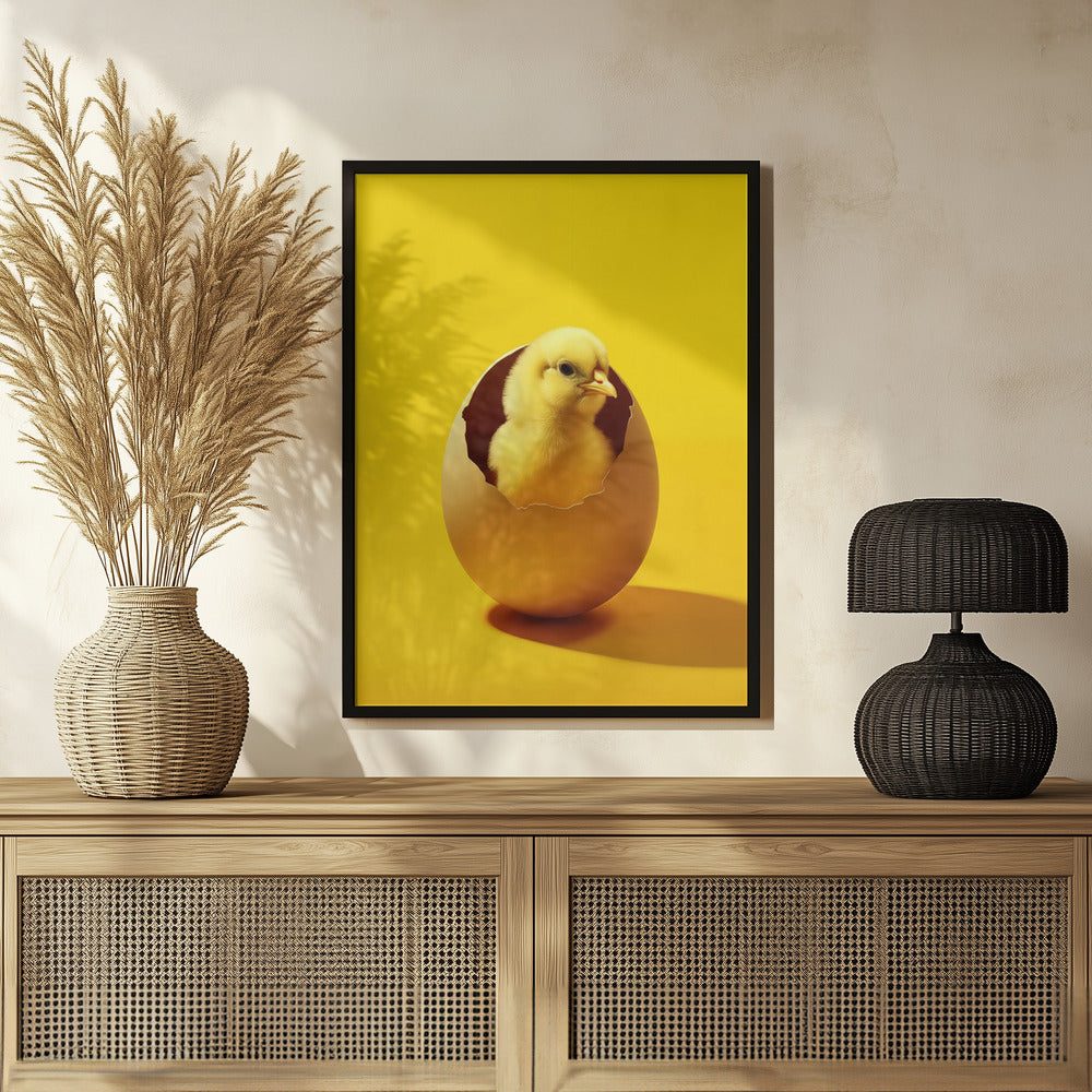 Yellow Chicken Poster