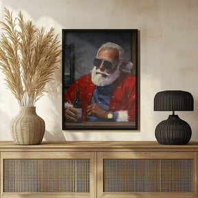 Sun Tan Claus Poster