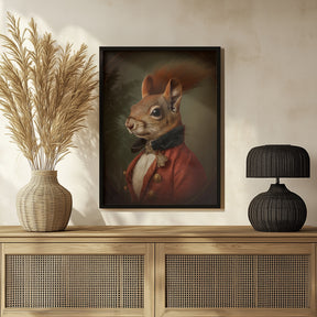 Squirrel Portrait Poster