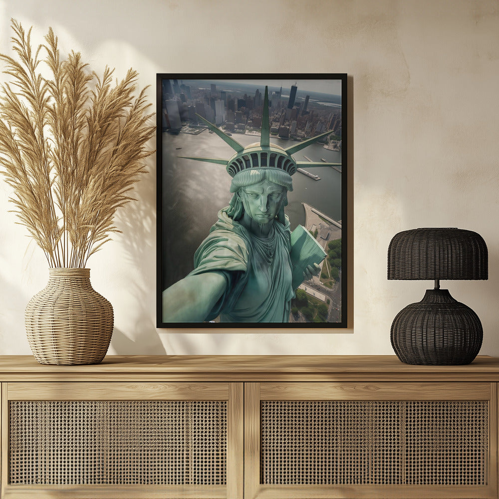 The Statue of Liberty Selfie Poster