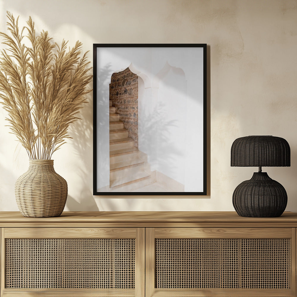 Arch Stairway In Riad In Marrakech   Ibiza Boho Travel Photography 1 Poster