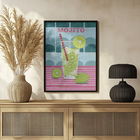 Glass of Mjito Poster