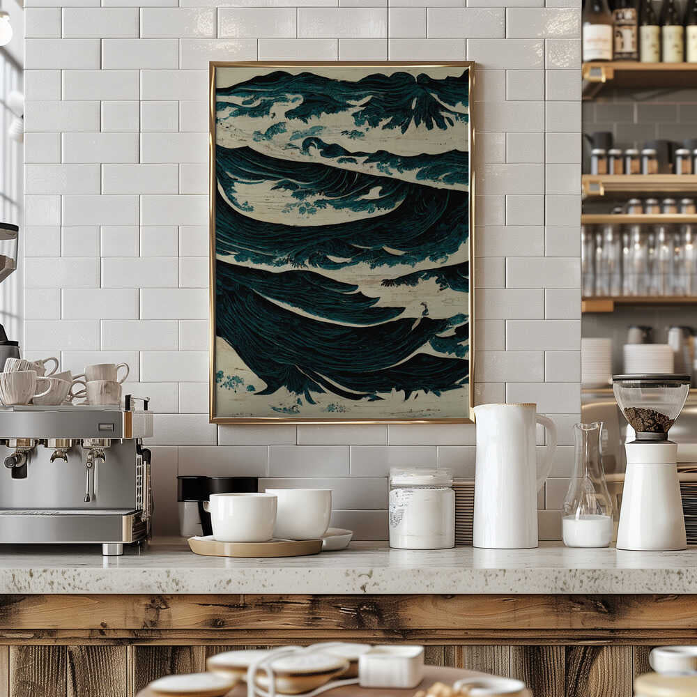 Turbulent Waves Poster
