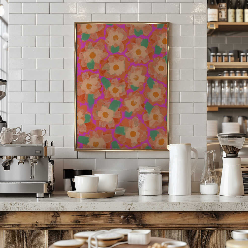 Vibrant Petal Dance Poster